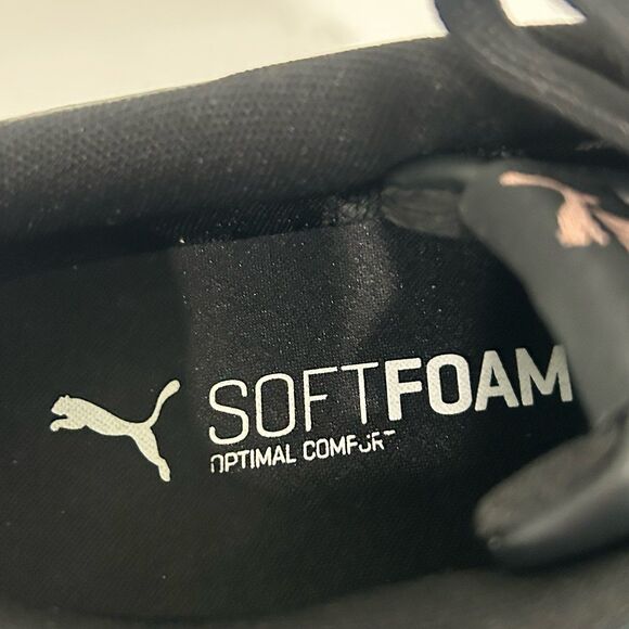 PUMA Sneakers Shoes Women’s Size 11 Color Black White Rose Jada Leather - Picture 6 of 11